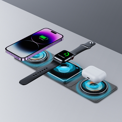 3 IN 1 Magnetic Folding Wireless Charging Station