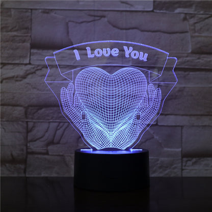 Valentines Day Gift Love 3D Night Light