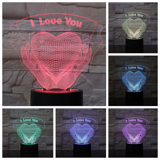 Valentines Day Gift Love 3D Night Light