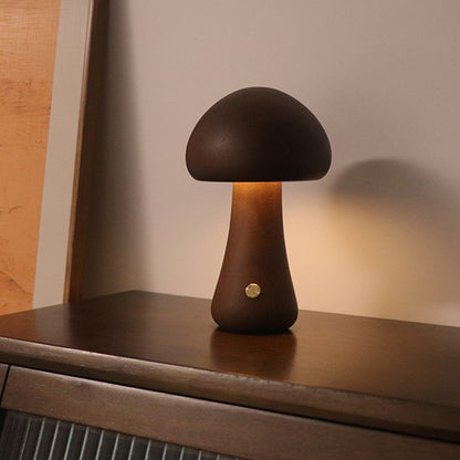 Wooden Mushroom Night Light