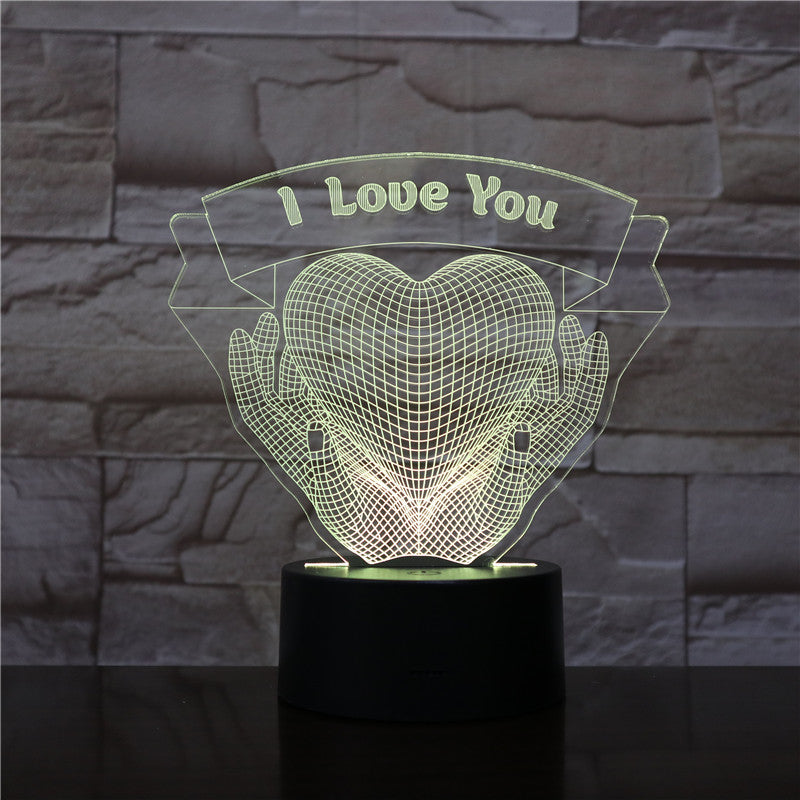 Valentines Day Gift Love 3D Night Light