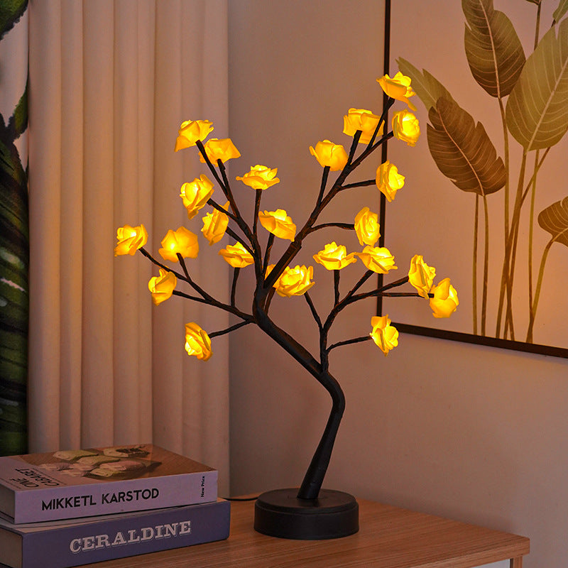 Rose Tree Lamp Decoration