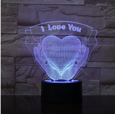 Valentines Day Gift Love 3D Night Light