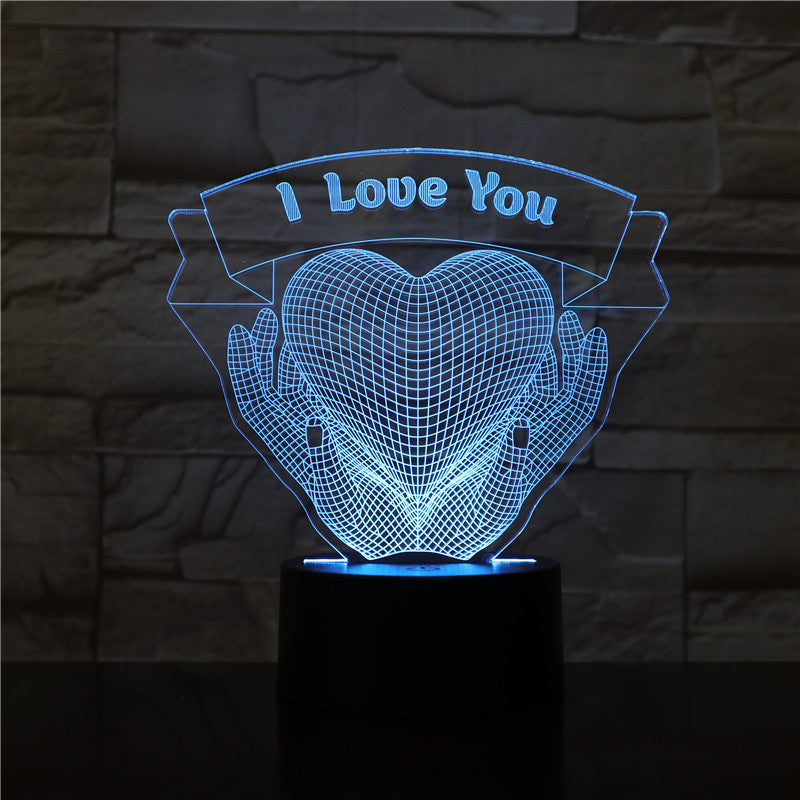 Valentines Day Gift Love 3D Night Light