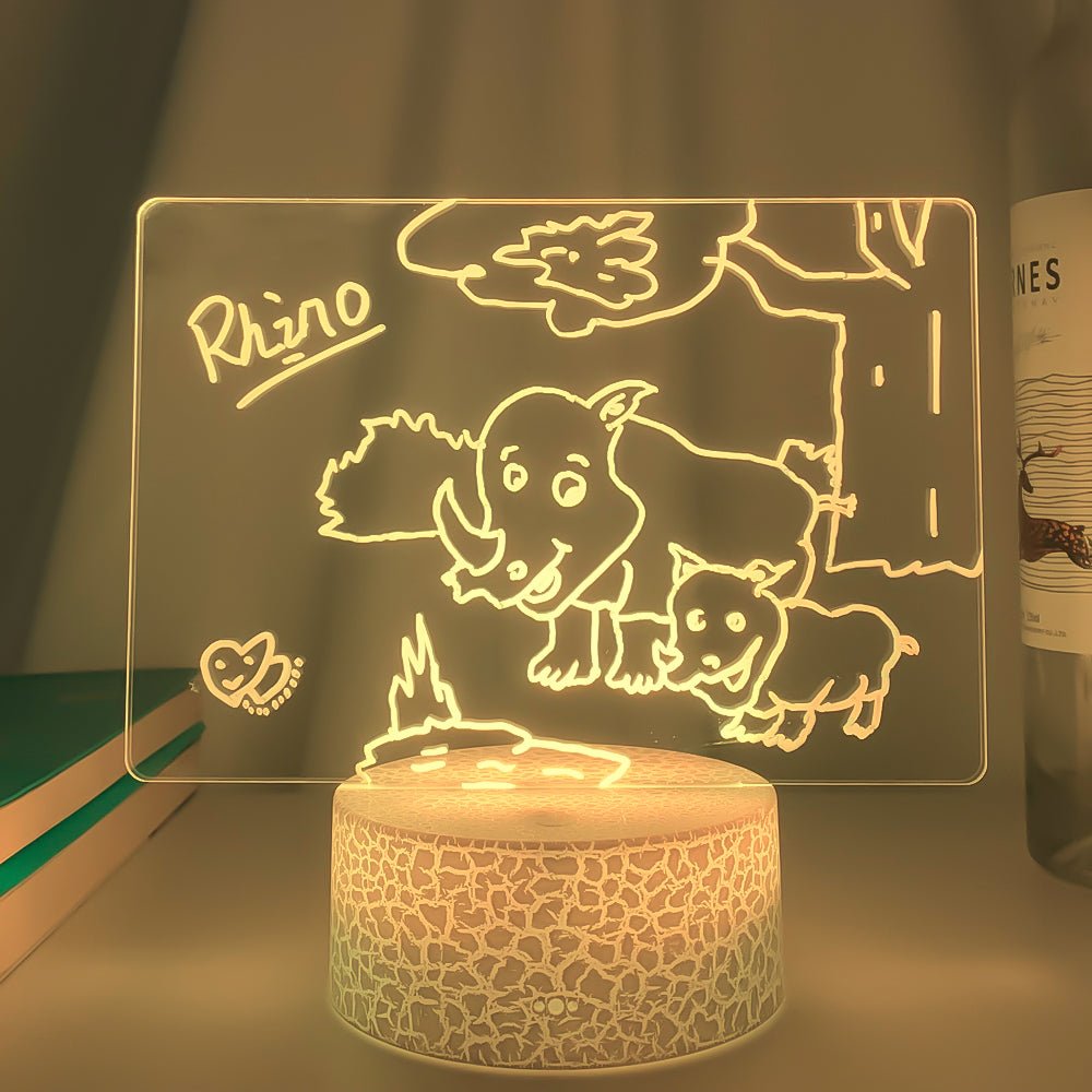 3D Light Handwritten Message Board