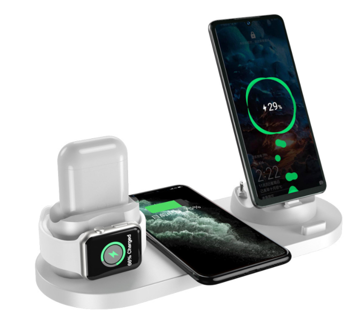 3 in 1 Wireless Fast Charger For IPhone, Airpods, & Apple Watch