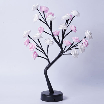 Rose Tree Lamp Decoration