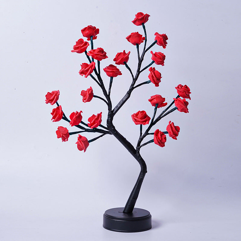 Rose Tree Lamp Decoration