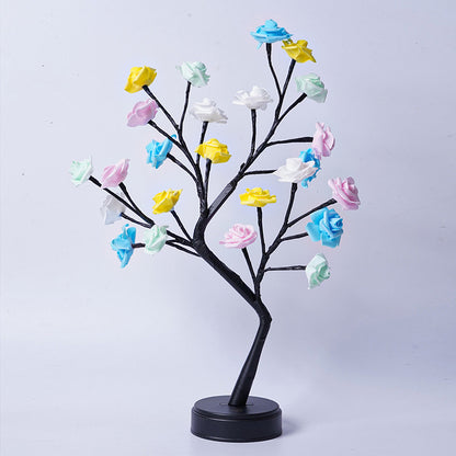 Rose Tree Lamp Decoration