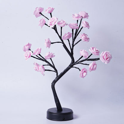 Rose Tree Lamp Decoration