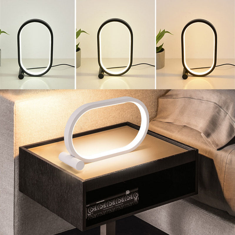 Plug-In Oval Acrylic Lamp