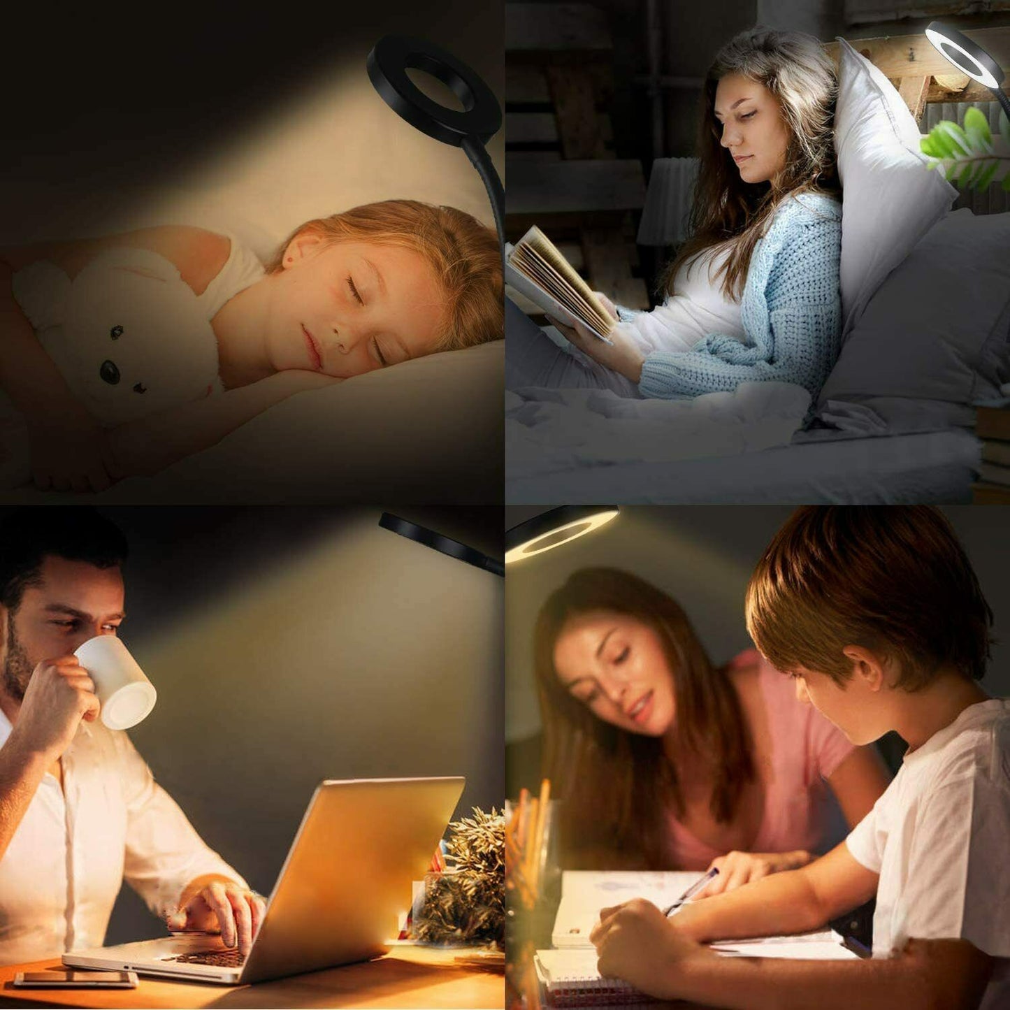 Desk Lamp Flexible Arm  Study & Reading Night Light