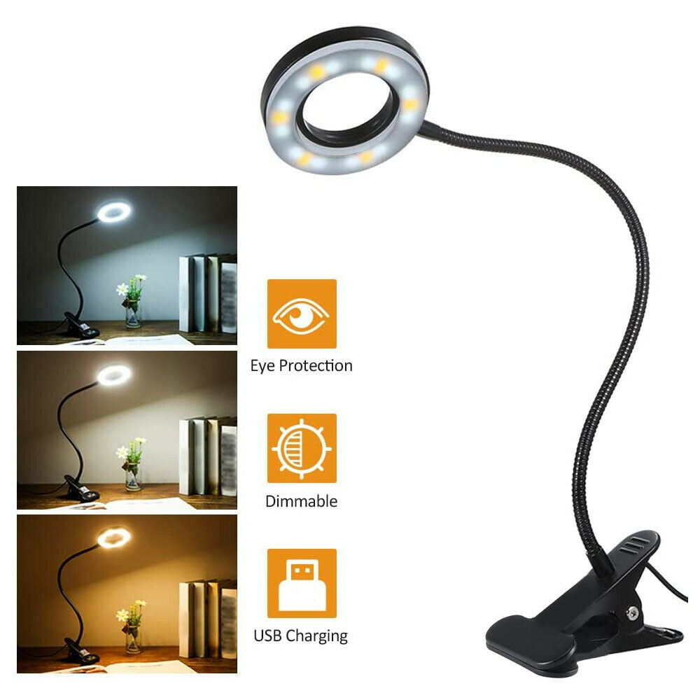 Desk Lamp Flexible Arm  Study & Reading Night Light